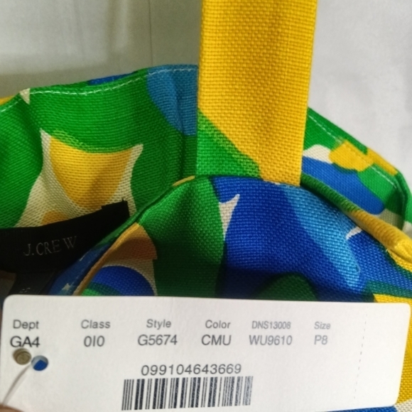 J Crew Shift Dress Morning Floral Sleeveless Petite 8P NWT - Picture 7 of 12